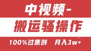 （11093期）【中视频新思路】双重去重100%过原创，无脑搬运一键多渠道发布，一人可…-牛角知识库
