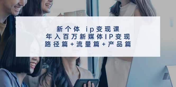 (11971期)新个体 ip变现课,年入百万新媒体IP变现,路径篇+流量篇+产品篇-创大侠